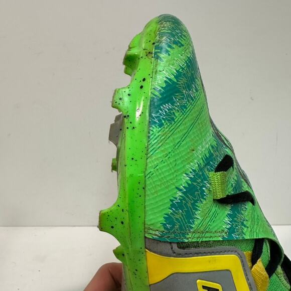 GOOD Nike Alpha Men's Football Cleats Green / Yellow Oregon Ducks Colorway 8.5 - Picture 13 of 13